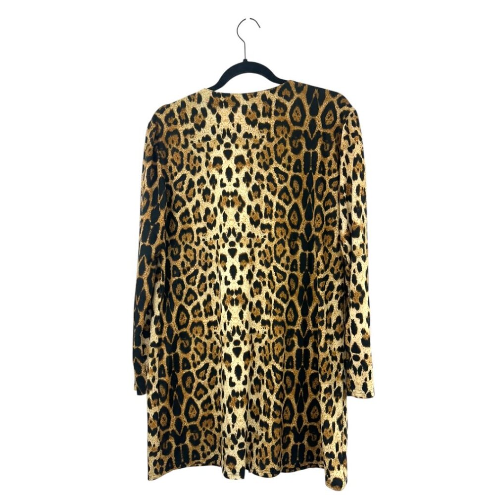 Leopard Print Button Up Cardigan - image 4